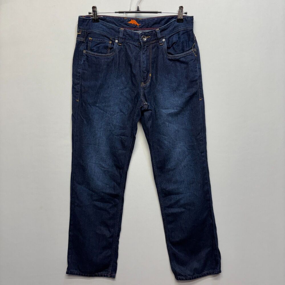 Tommy Bahama Men Cayman Relaxed Jeans Size 32x30 Blue Denim D119 -3